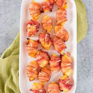 Bacon Wrapped Pineapple Bites