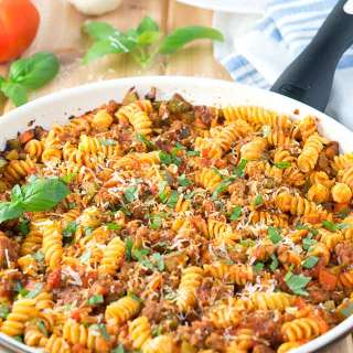 Italian Sausage and Peppers Pasta Skillet