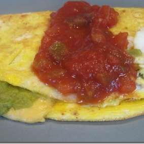 Guacamole Cheese Omelets: