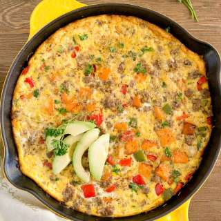 Sweet Potato Sausage Frittata