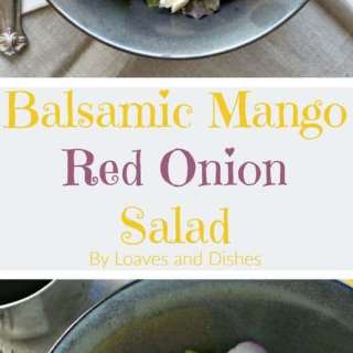 Balsamic Mango Red Onion Salad