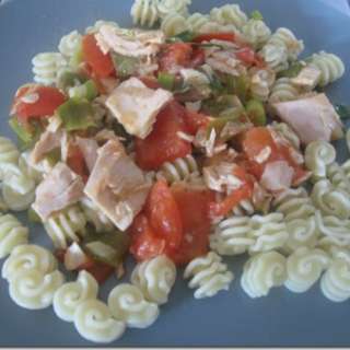 Tomatoes and Green Onions with Tuna