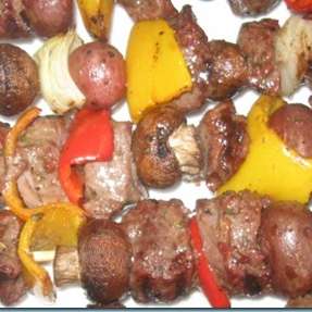 Grilled Beef and Potato Kebob Recipe