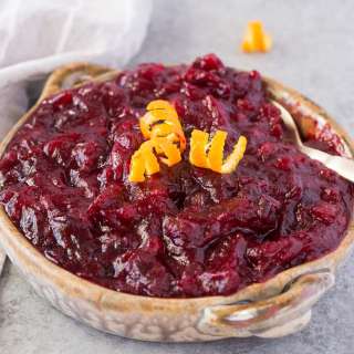 Maple Orange Cranberry Sauce