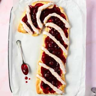 Candy Cane Cherry Danish