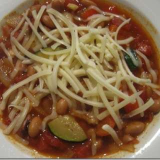 Vegetarian Chili with Zucchini and Adobo Sauce