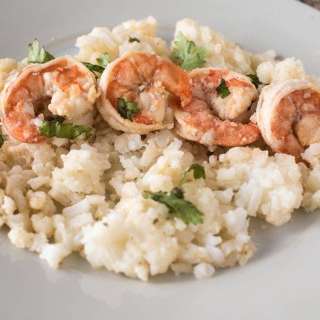 Chili-Lime Shrimp over Rice