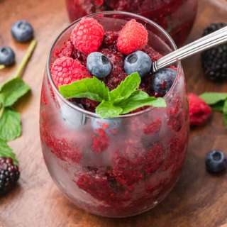 Triple Berry Red Wine Slushies