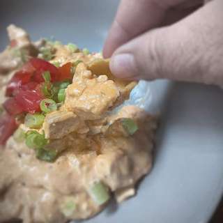 Smoked Buffalo Chicken Dip