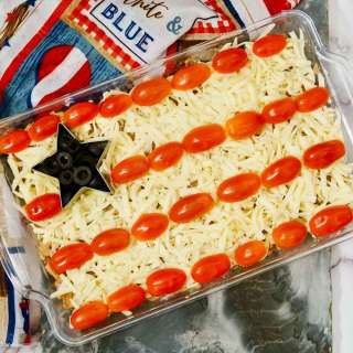 This American Flag Bean Dip is Your Shortcut to Party Perfection!