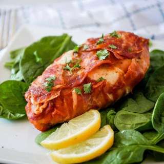 Air Fryer Chicken Breast with Prosciutto