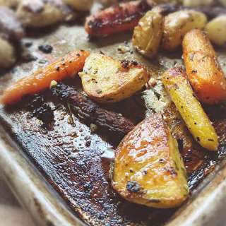Roasted Baby Carrots and Potatoes