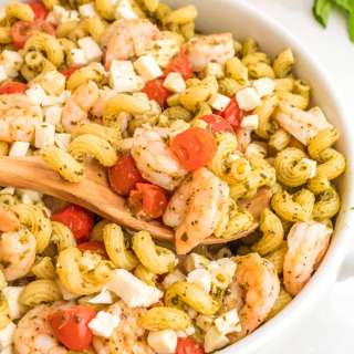 Quick Pesto Shrimp Pasta