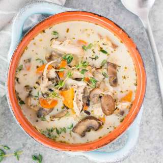 Instant Pot Chicken and Wild Rice Soup