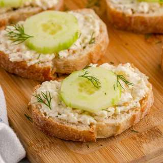 Cucumber Bruschetta