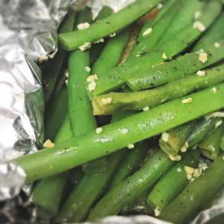 Foil Roasted Green Beans