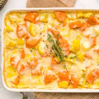 Squash & Sweet Potato Gratin
