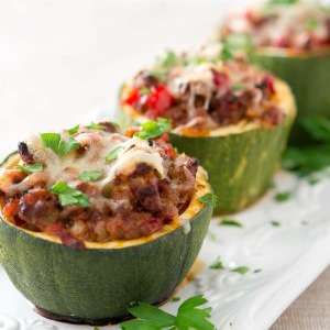 Stuffed Zucchini Cups with Meat and Vegetables