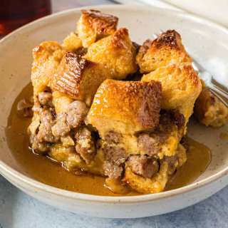 Maple Sausage French Toast Bake