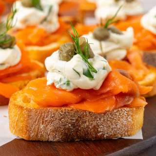 Smoked Salmon Crostini