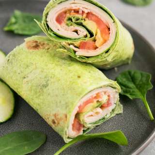 Low Carb Turkey Club Wrap