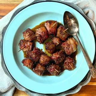 Easy Bacon Wrapped Andouille Bites