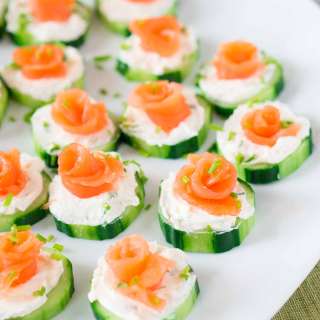 Smoked Salmon Cucumber Bites