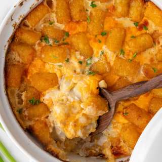 Crack Chicken Tater Tot Casserole