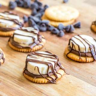 Chocolate Peanut Butter Banana RITZ Crackers
