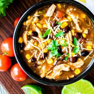 Pressure Cooker Chicken Enchilada Soup
