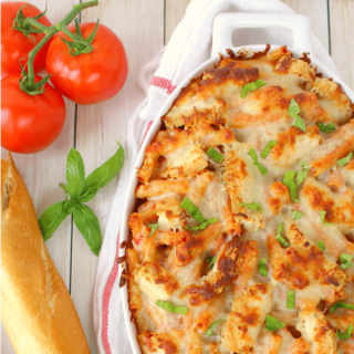Chicken Parmesan Baked Ziti