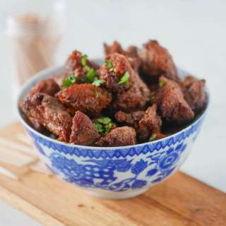 Air Fryer Pork Belly Bites