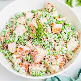 Crab, Pea, & Bacon Salad