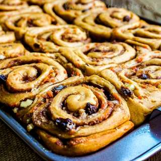 Carrot Cake Cinnamon Rolls