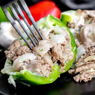 Philly Cheesesteak Stuffed Peppers