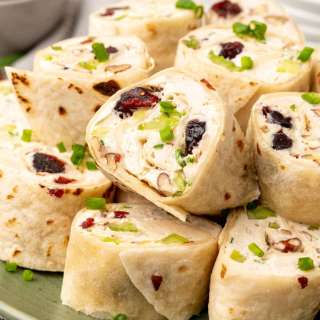 Cranberry Pecan Chicken Salad Pinwheels
