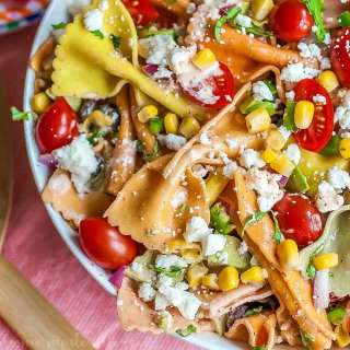 Mexican Pasta Salad with Creamy Chipotle Lime Dressing
