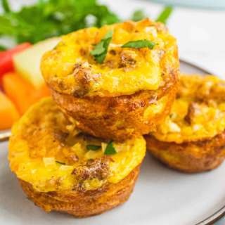 Cheesy Sausage Hash Brown Egg Cups