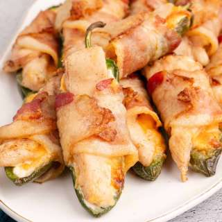Bacon Wrapped Chicken Jalapeno Poppers