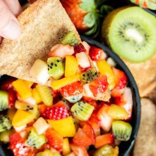 Fruit Salsa with Cinnamon Chips