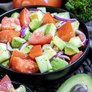 Cucumber Tomato Avocado Salad