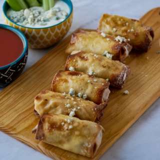 Buffalo Chicken Egg Rolls