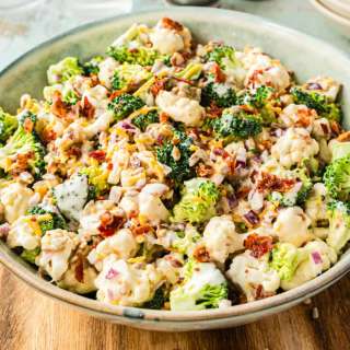Broccoli Cauliflower Salad