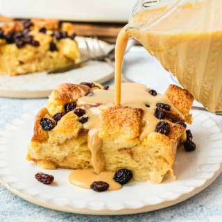 Bread Pudding Recipe with Vanilla Caramel Sauce