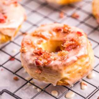 Maple Bacon Air Fryer Donuts