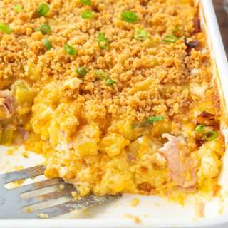 Cheesy Ham and Hashbrown Casserole