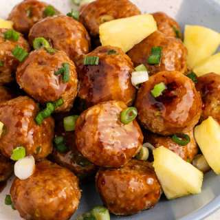 Pineapple Teriyaki Turkey Meatballs