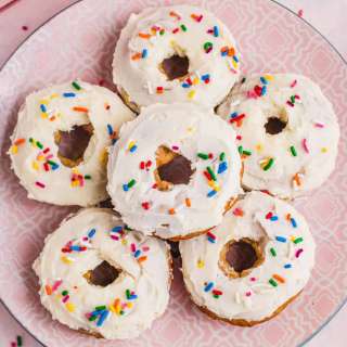 Banana Donuts with Cream Cheese Frosting