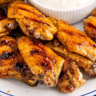 Grilled Honey Hot Wings