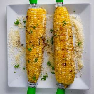 Air Fryer Garlic Parmesan Corn Recipe